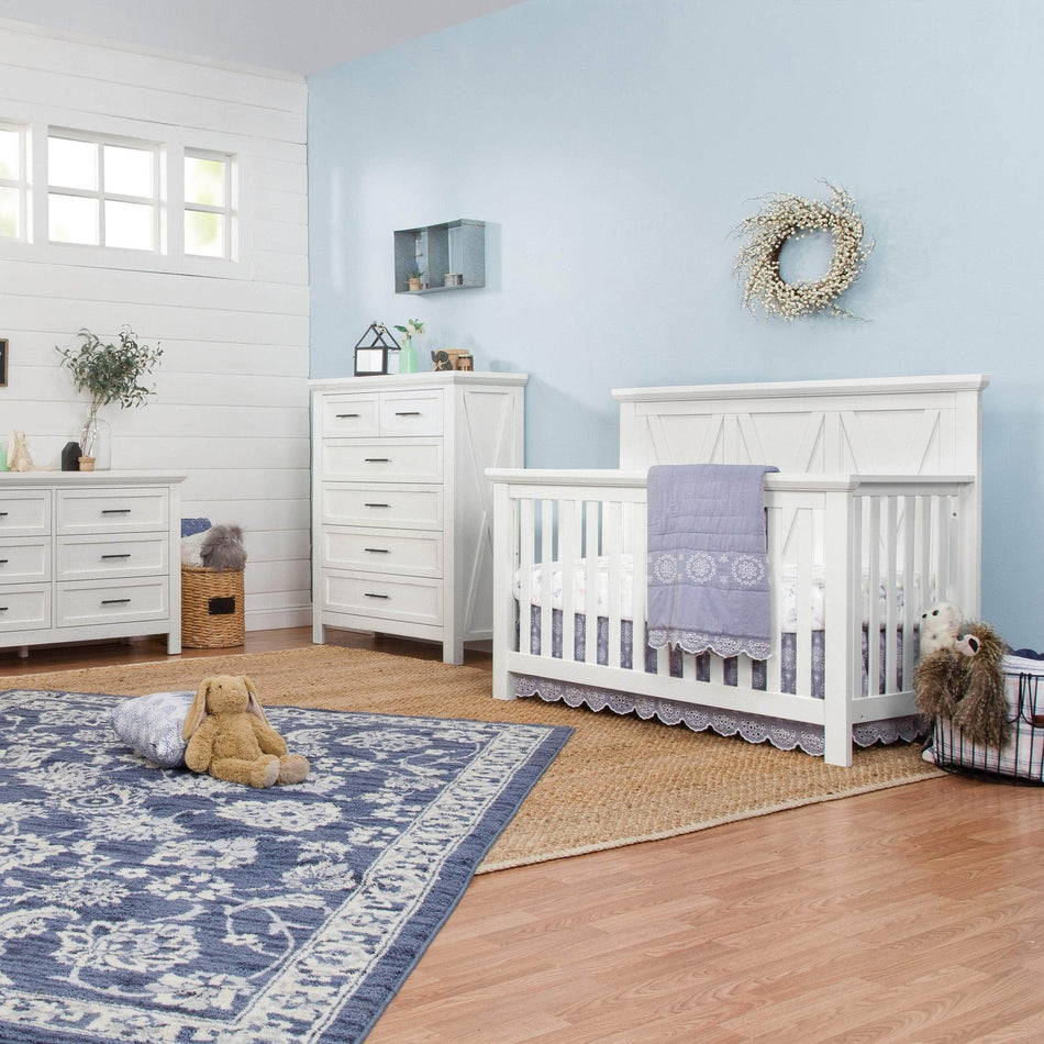 Emory Farmhouse Convertible Crib, Dresser & Chest