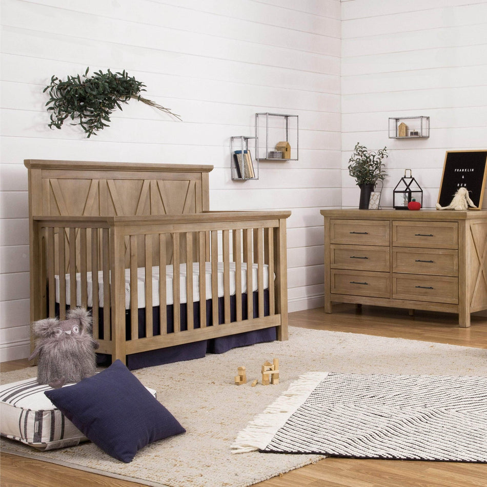 Emory Farmhouse Convertible Crib & Dresser