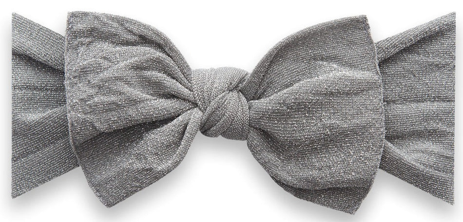 Shimmer Knot Headband in Silver