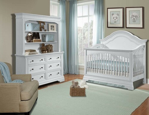 Athena Convertible Crib, Dresser & Hutch