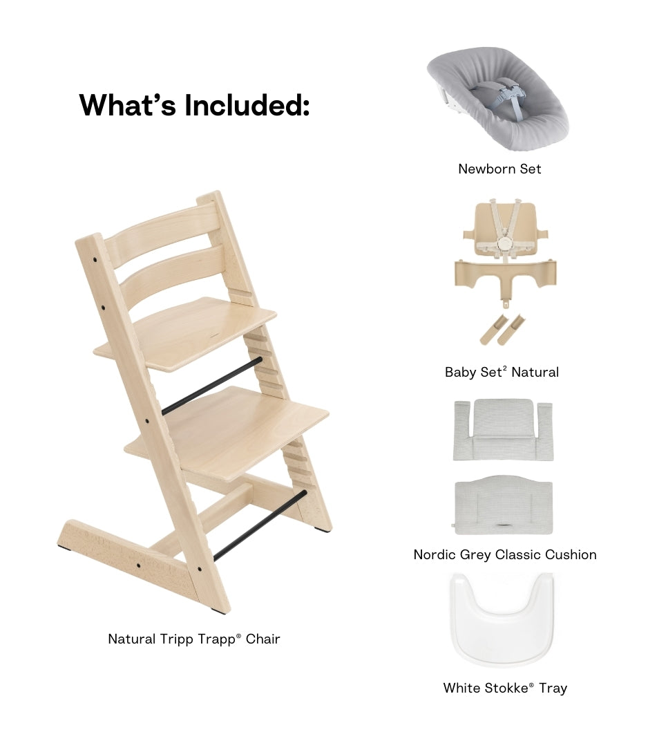 Tripp Trapp® High Chair² Complete + Newborn Set