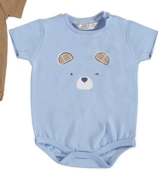 Toffee Bear Bodysuit - Blue