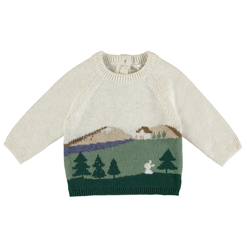 Jacquard Sweater + Pants - Forest