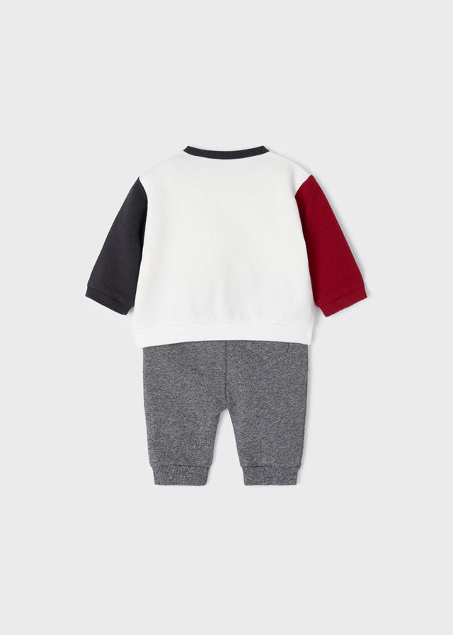 2pc Newborn Boy Knitted Set - Dog Shirt
