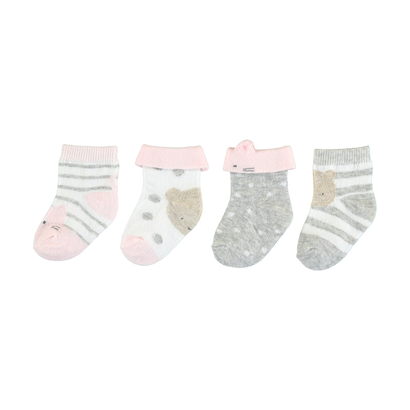Newborn Girl Sock Set - Mist
