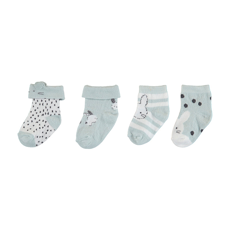 Newborn Girl Sock Set - Mint
