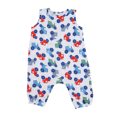 Angel Dear Tractors Sleeveless Romper - 6-12 Months