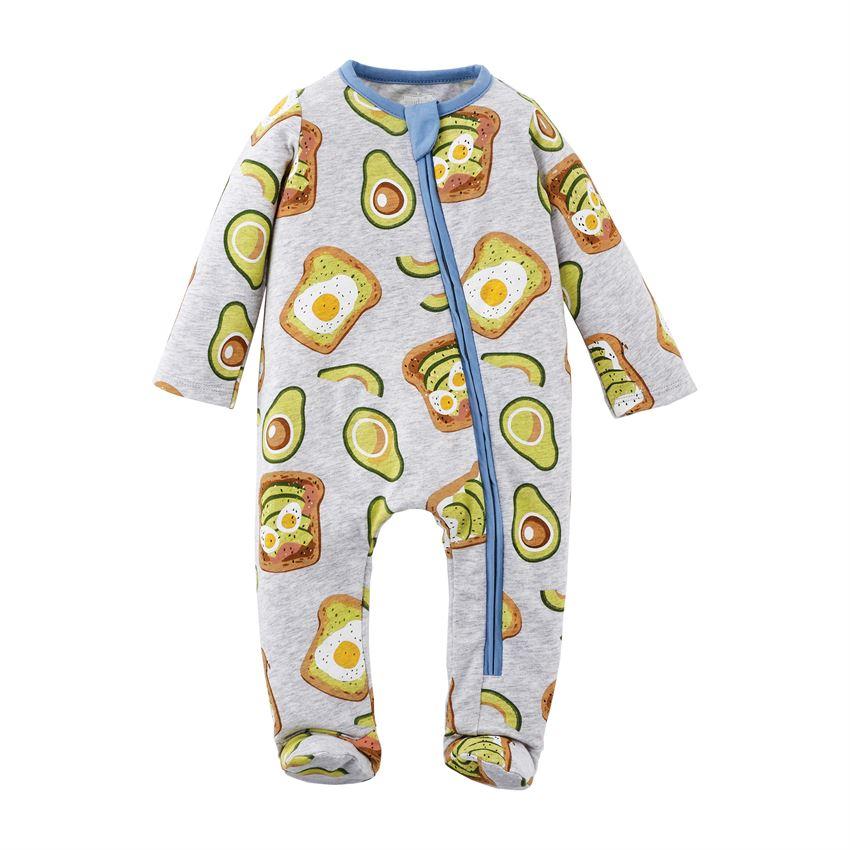 Mud Pie Avocado Toast Footie - 3-6 Months