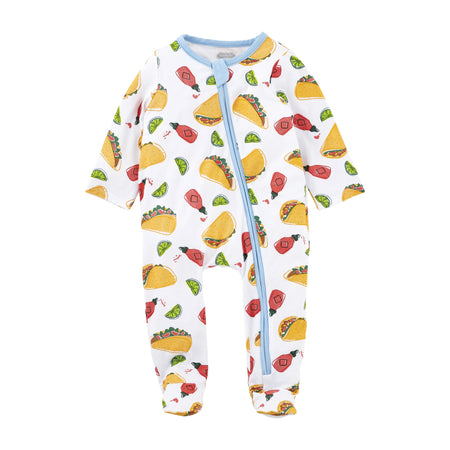 Mud Pie Taco Footie Zipper Sleeper - 3-6 Months