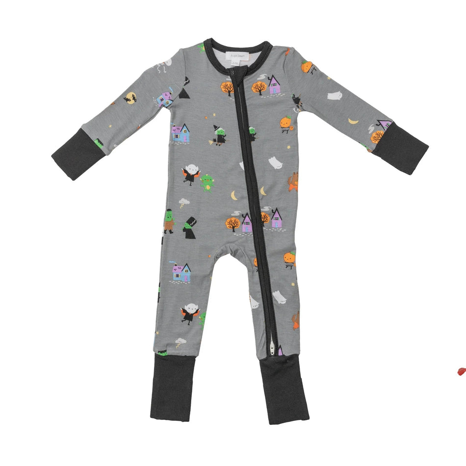 Bamboo Zipper Romper - Lil Monsters