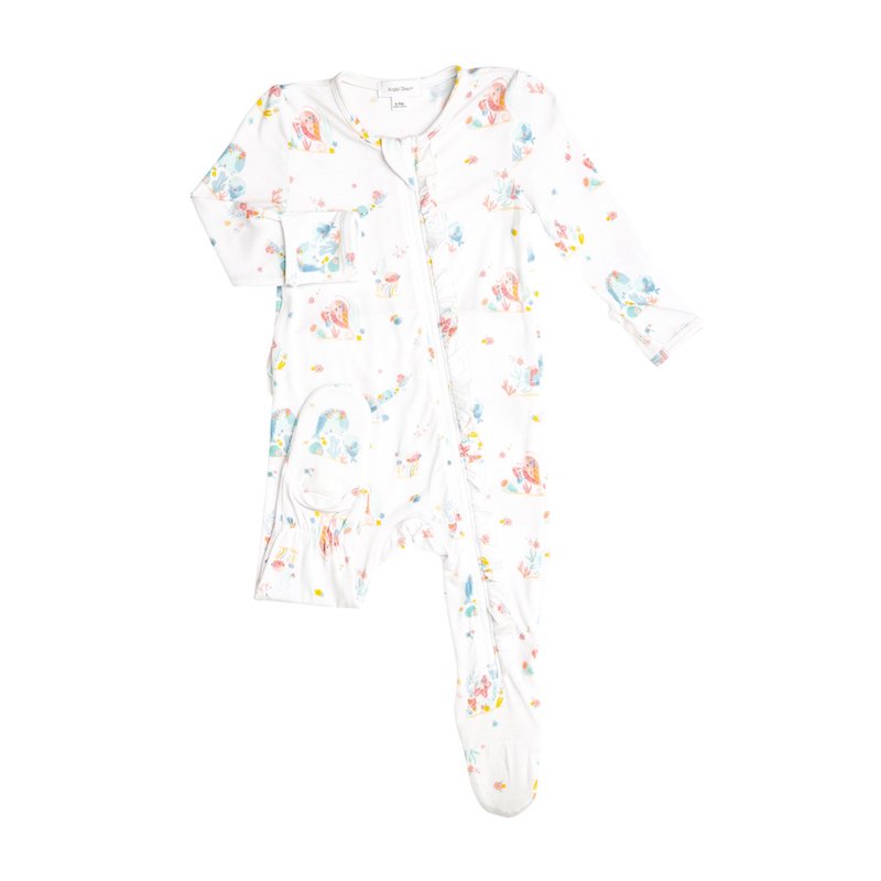 Angel Dear Iridescent Sea Creatures Zipper Footie - 3-6 Months