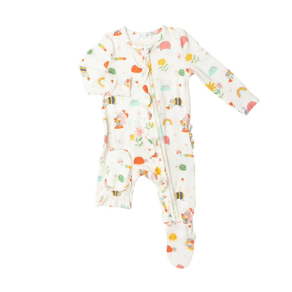 Garden Creatures 2 Way Zipper Footie