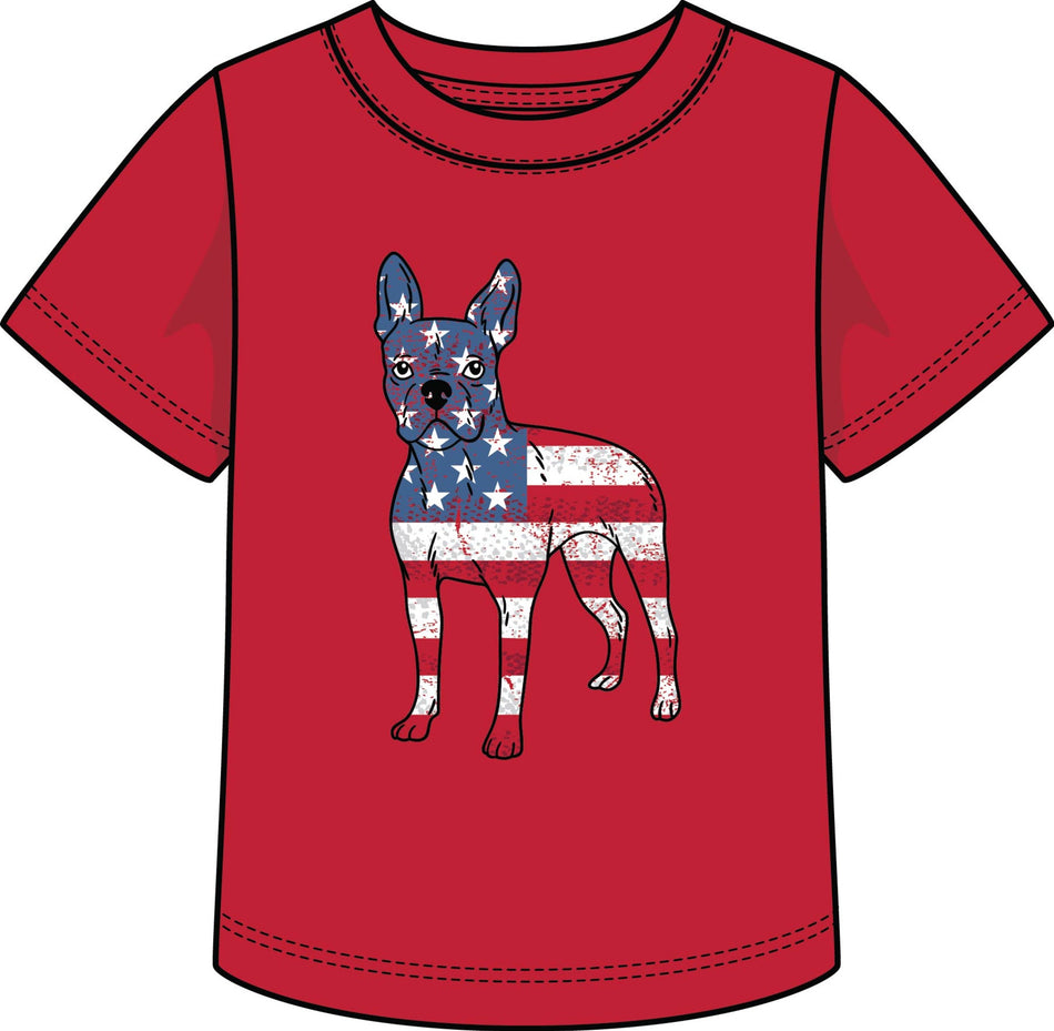 Top Dog American Flag T-Shirt