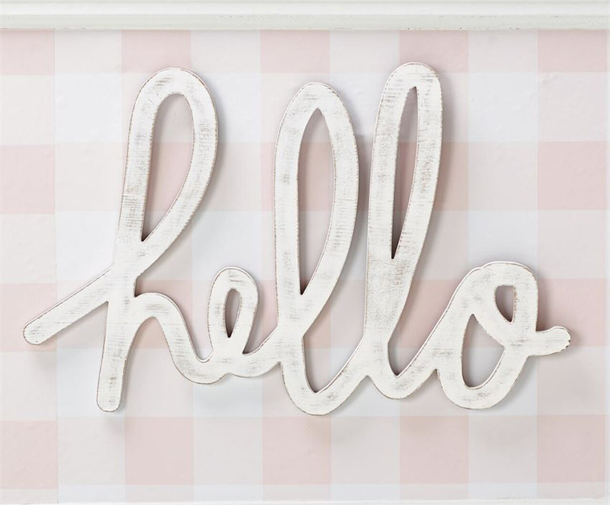 Mud Pie Hello Word Wall Art