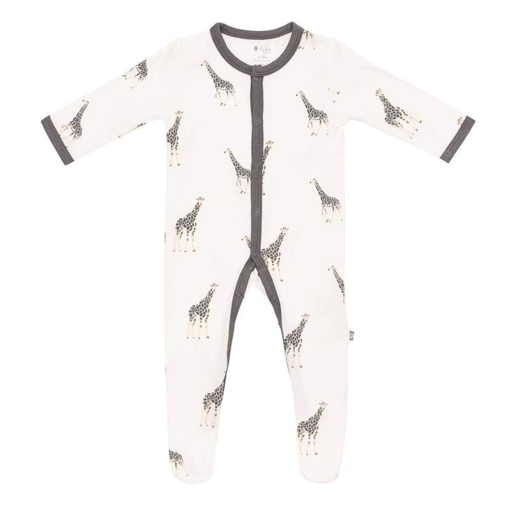 Kyte Baby Giraffe Snap Footie - 6-12 Months