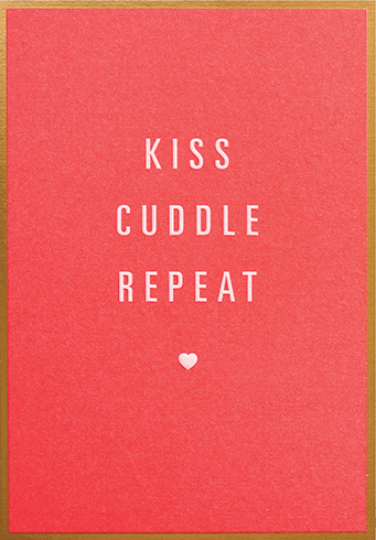 Calypso Kiss Cuddle Repeat Card