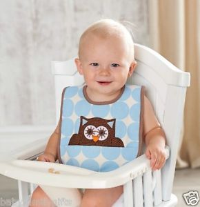 Mud Pie Owl Boy Bib 155A018