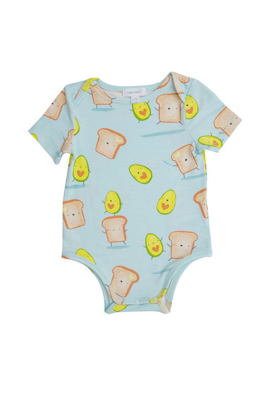 Angel Dear Avocado + Toast Blue Bodysuit - 3-6 Months