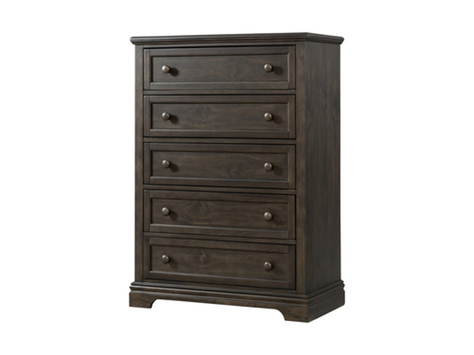 Highland Park 5 Drawer Chest - Charcoal