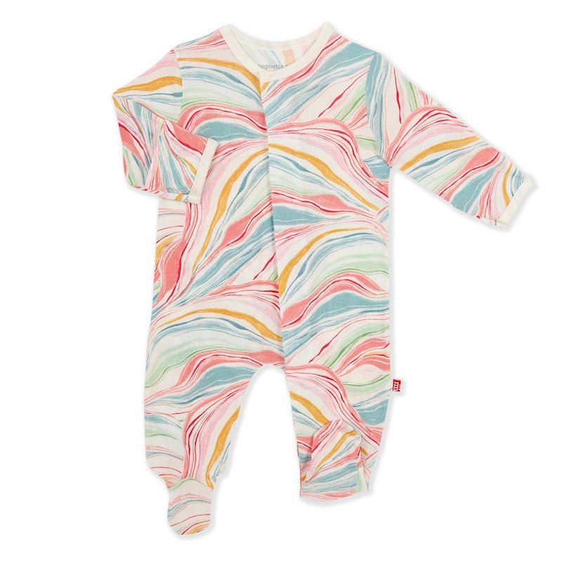 Magnetic Me Twirls & Swirls Modal Footie - 0-3 Months