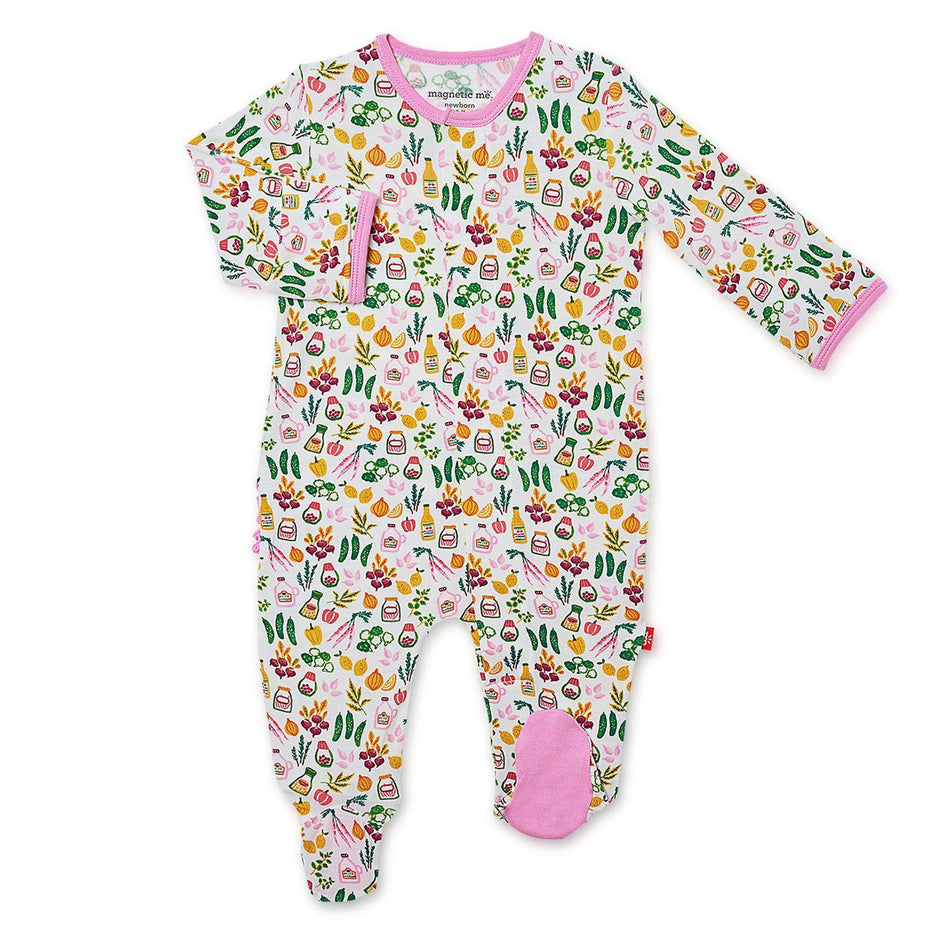 Pickle My Fancy Modal Magnetic Footie - 9-12 Months