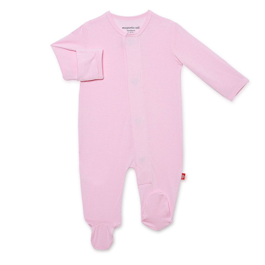 Magnetic Me cake my day pink modal magnetic footie - 9-12 Months