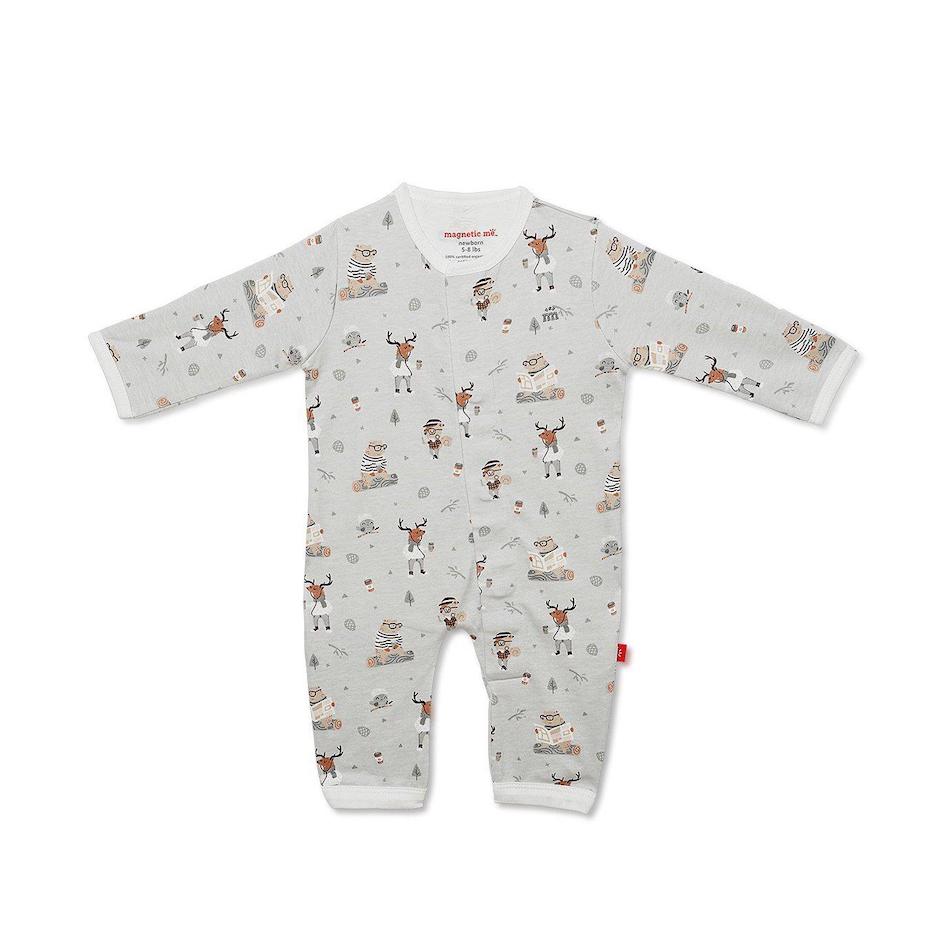 Magnetic Me Perfect Sunday Organic Magnetic Coverall  6-9 Months