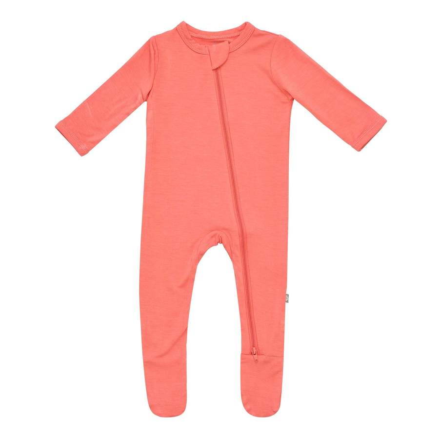 Kyte Baby Melon Zipper Footie - 0-3 Months