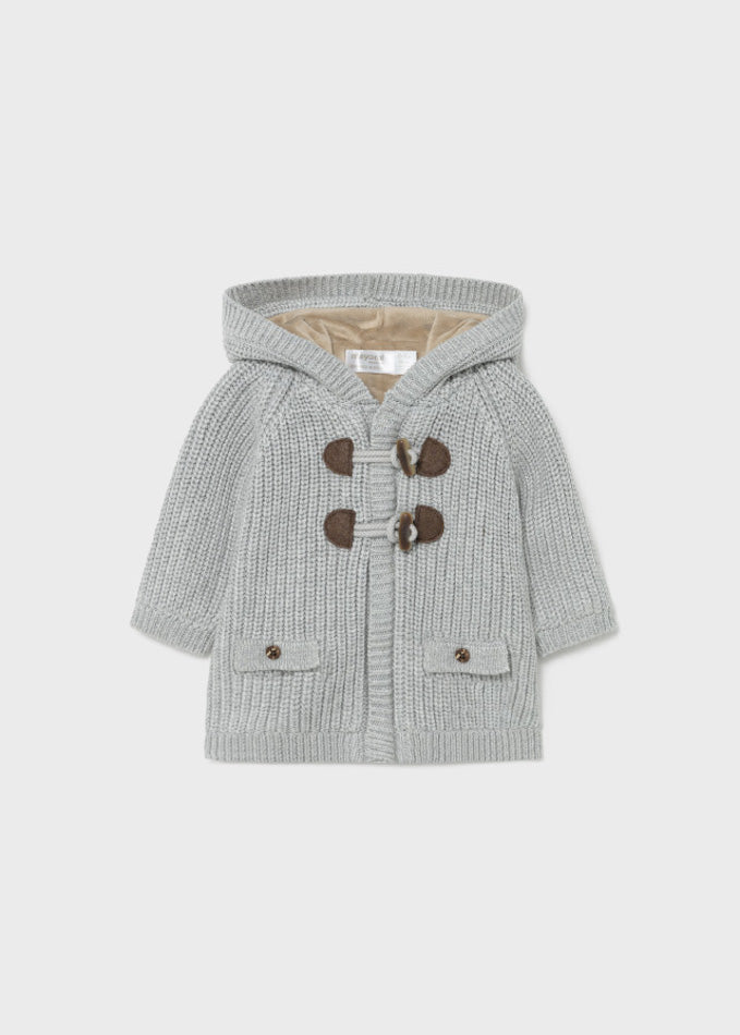 Heather Grey Cardigan Sweater - 4-6 Months