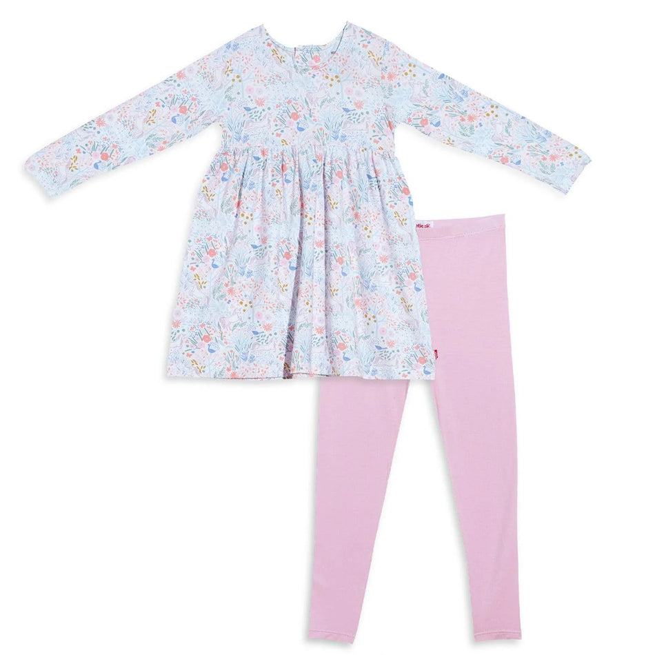 pixie pines modal magnetic toddler dress with legging