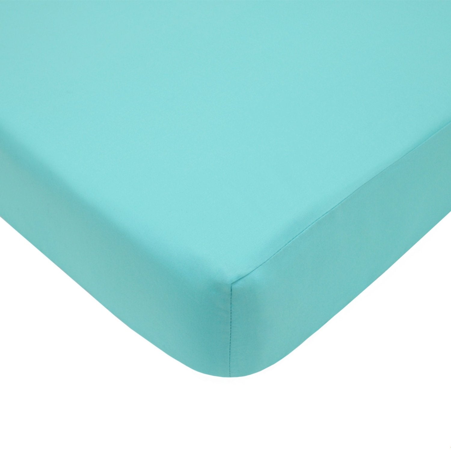 American Baby Company Percale Crib Sheet, Aqua