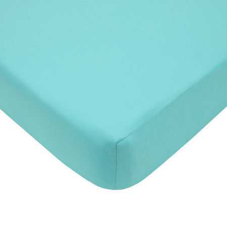 American Baby Company Percale Crib Sheet, Aqua