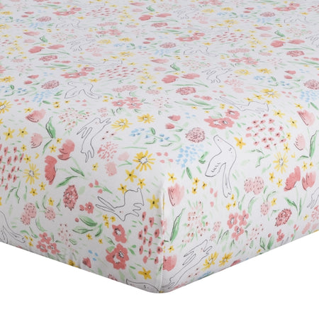 Liz & Roo Spring Garden Crib Sheet