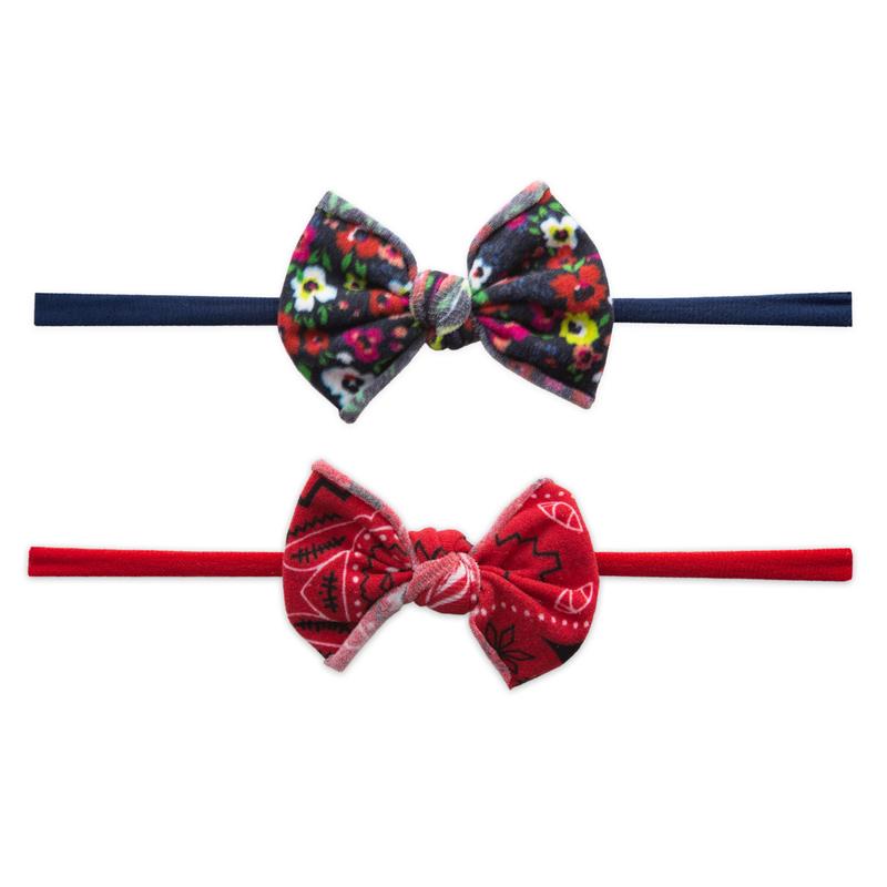 Baby Bling Bows Mini Skinny Print 2 Pack - Bright Summer