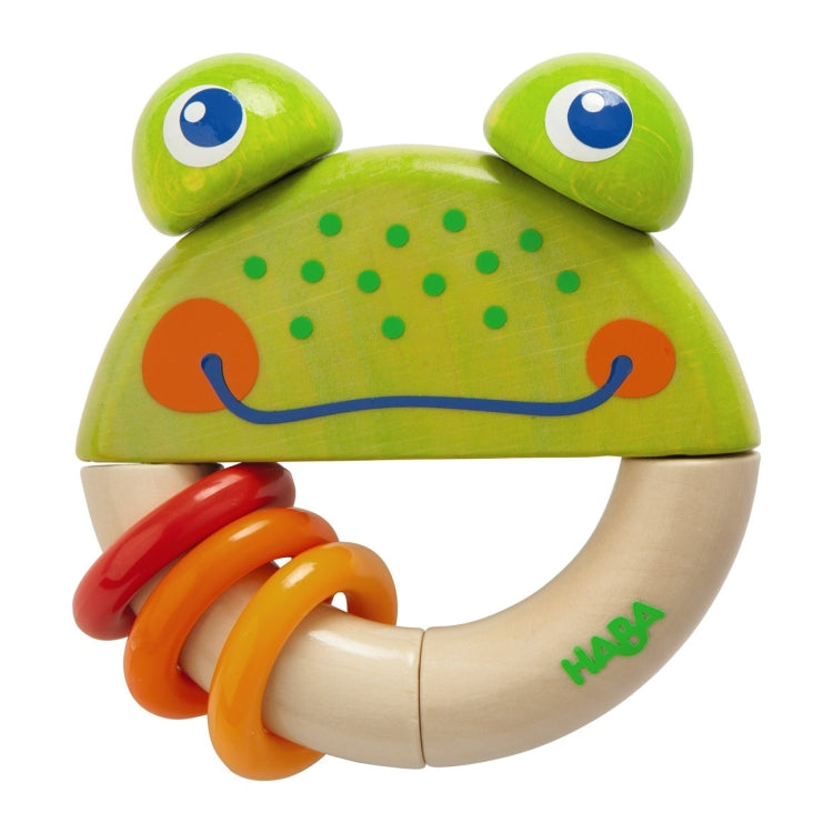 Haba Toy Frog Frodo Wooden Clutching Toy