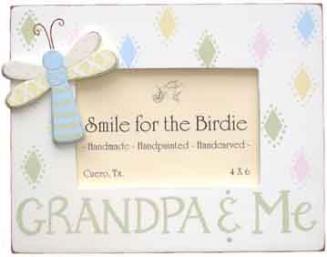 Smile for the Birdie Grandpa & Me Wooden Picture Frame