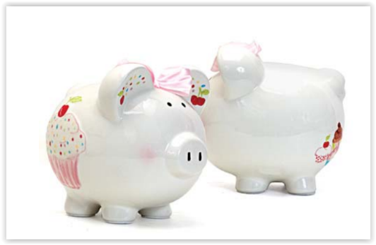 Child to Cherish Sprinkle Cupcake Piggy Bank