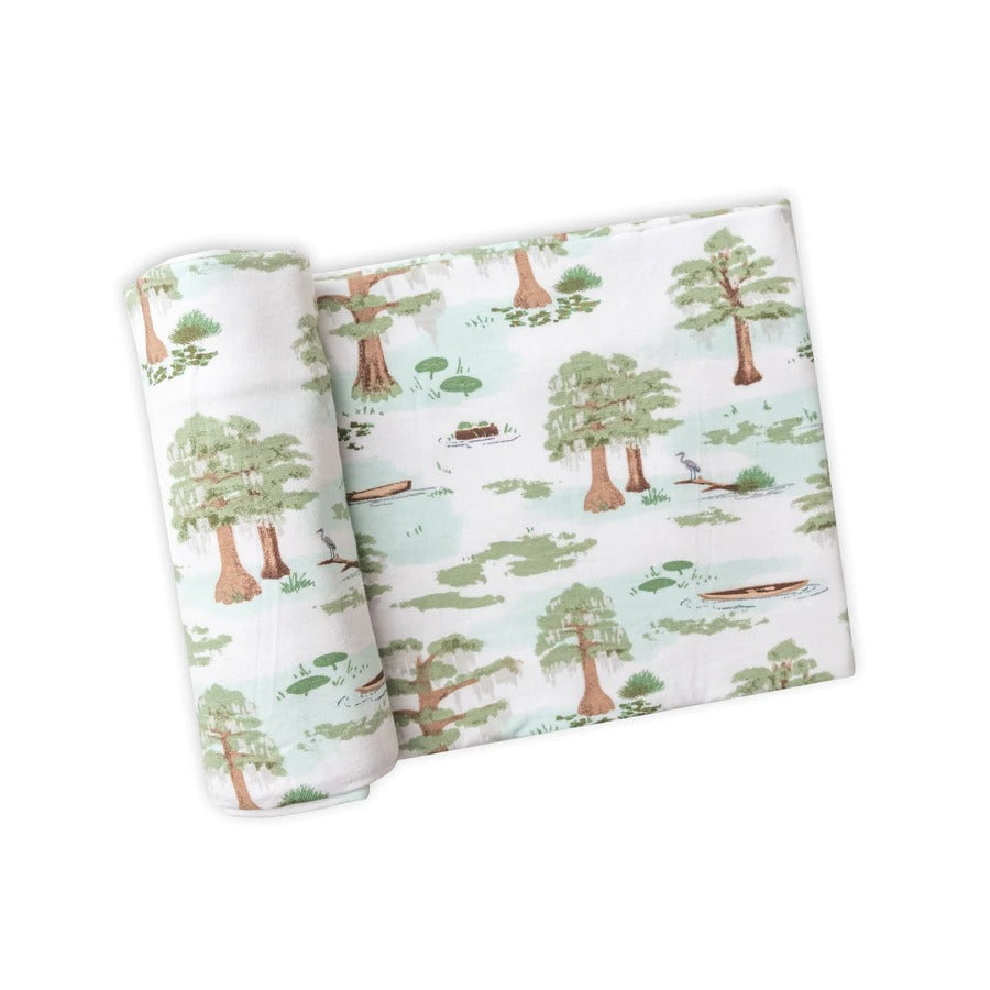 Cypress Trees Swaddle Blanket