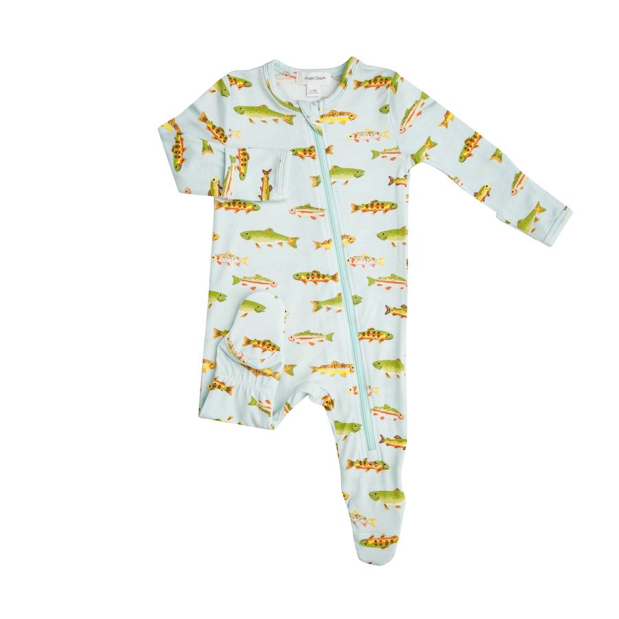 Freshwater Fish Footie - Newborn