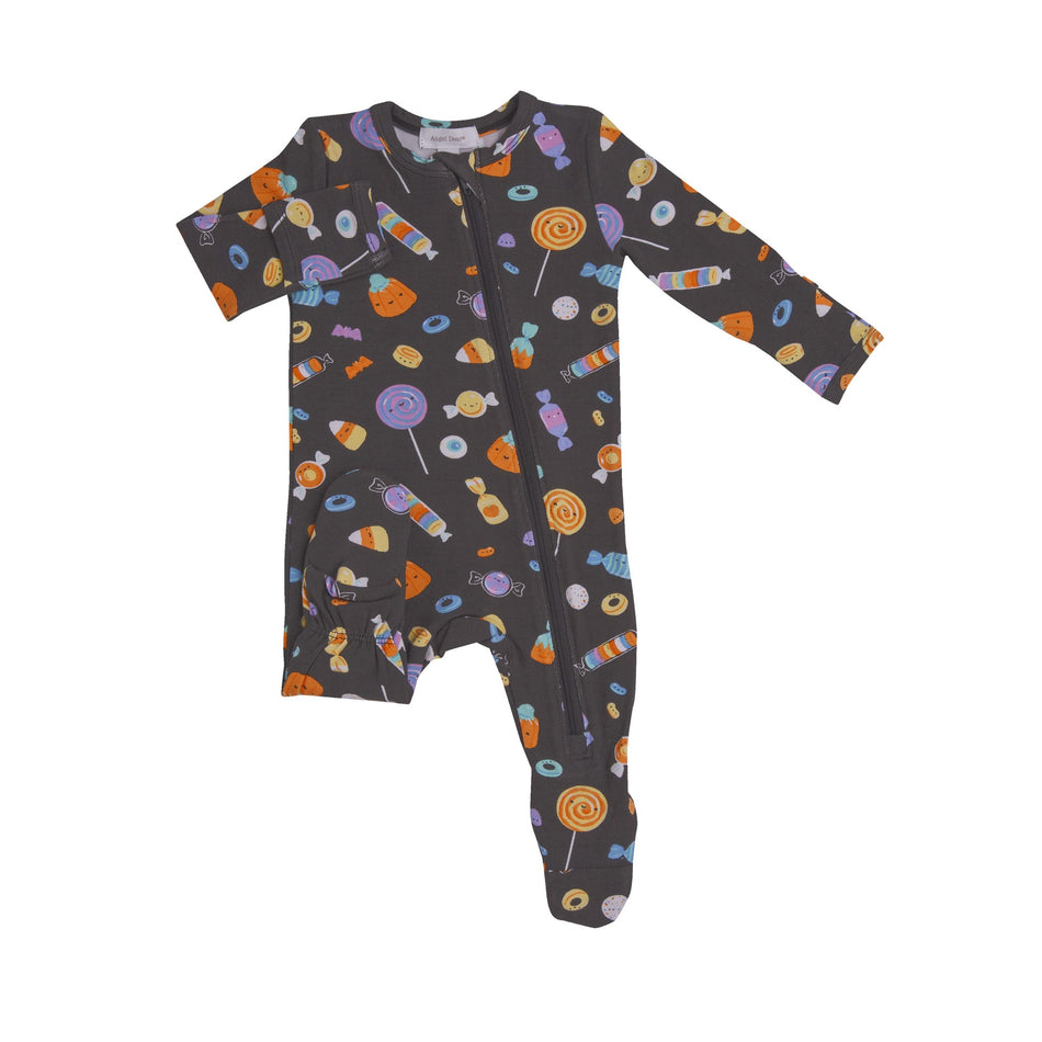 Halloween Candies Zipper Footie