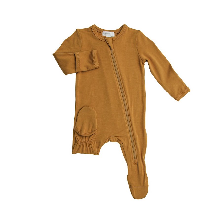 Sudan Solid Basics Zipper Footie - 9-12 Months