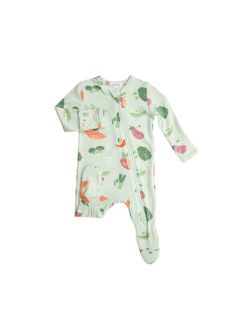 Angel Dear Veggie Family Zipper Footie - 6-9 Months