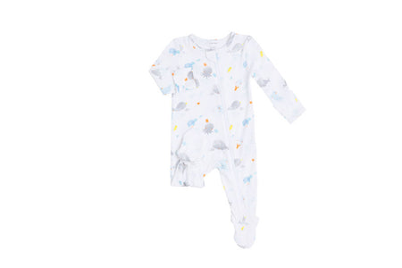 Angel Dear Baby Shark Zipper Footie - Newborn