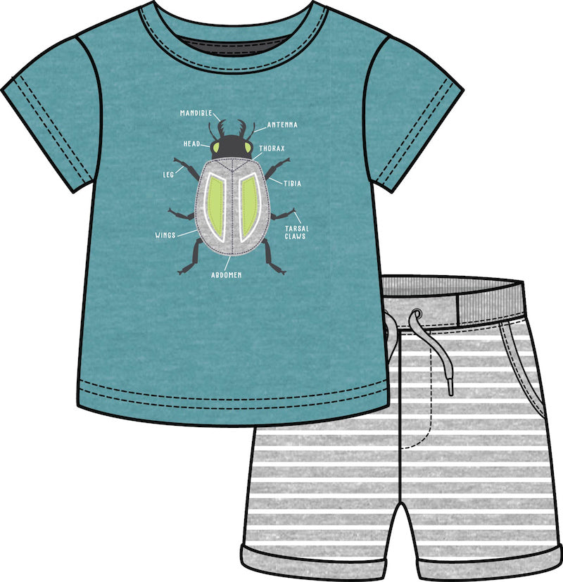 Beetle T-Shirt Short Set