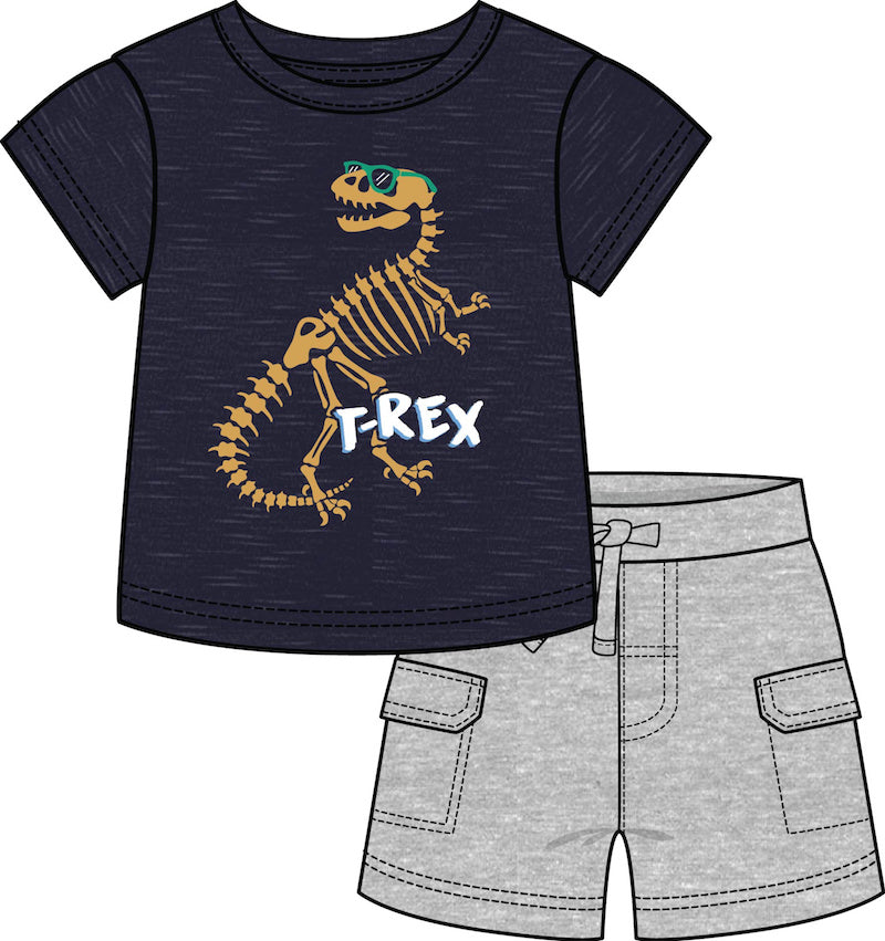 T-Rex T-Shirt Short Set