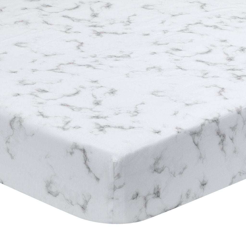 Lambs & Ivy Signature Gray Marble Crib Sheet