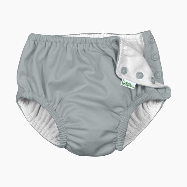 Snap Reusable Swim Diaper - Grey