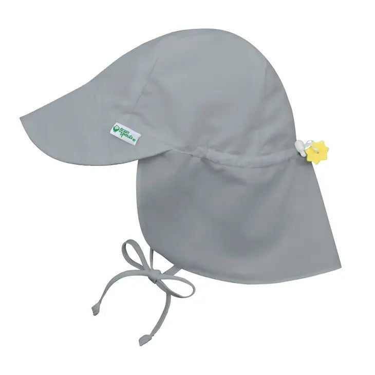 Flap Sun Protection Hat - Grey