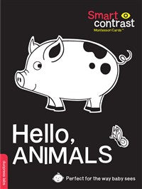 SmartContrast Montessori Cards: Hello, Animals