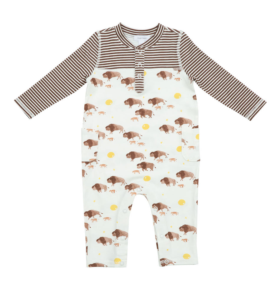 Angel Dear Bison Romper - 6-12 Months